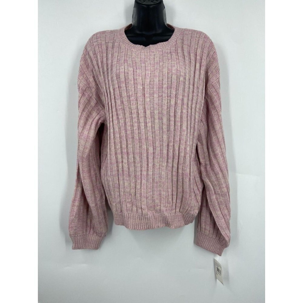 Blank NYC Women's Heather Ribbed Crewneck Sweater In Lilac Mist Size XS‎ NWT